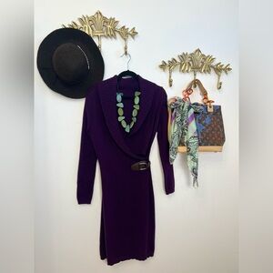 Ralph Lauren 🍆Purple sweater dress S ptp 19”